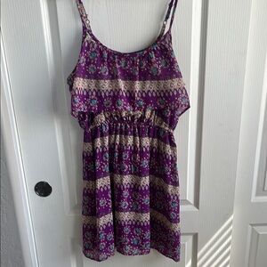 Mossimo Supply Co. Purple Floral Dress